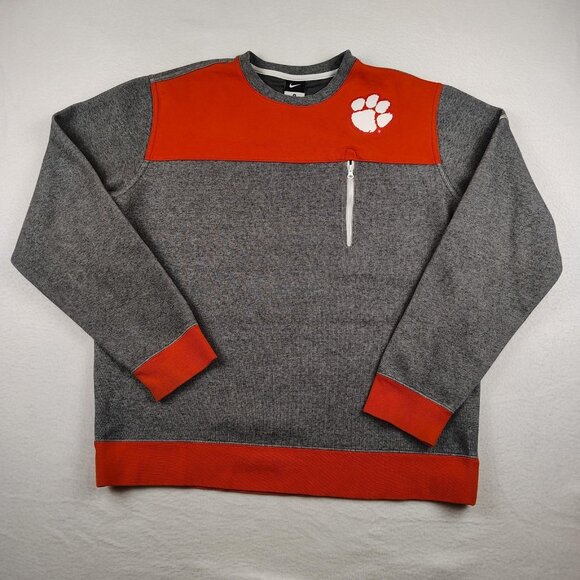 Clemson Tigers nike Pullover Sweatshirt Adult sz L/XL NCAA Football - Picture 1 of 9